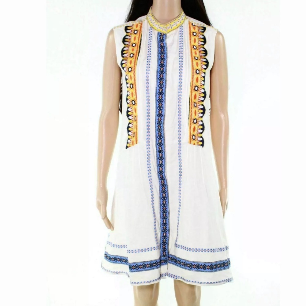 Tory Burch White Flutter Dress - Picture 3 of 4